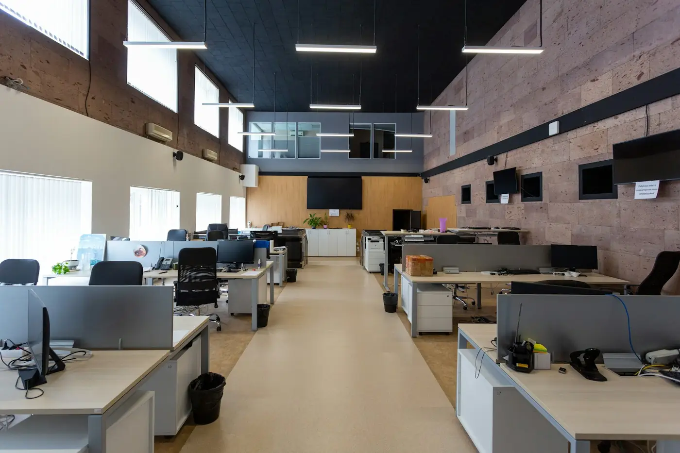 Open-plan commercial office
